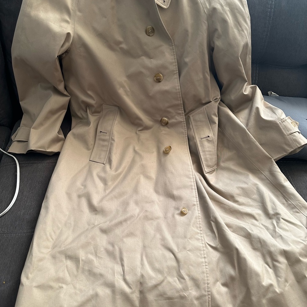 Long Burberry Trench Coat